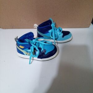 Nike Air Jordan 1 Mid Fly Blue Void/Clear Shoes Sneakers PS Size 6C BV8173-400